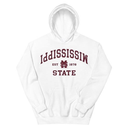 Mississippi State Established Hoodie Sweatshirt White