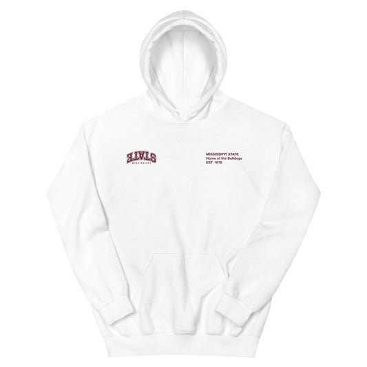 Mississippi State x Upside Hoodie Sweatshirt White