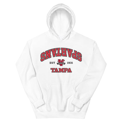 Tampa Spartans Established Hoodie Sweatshirt White