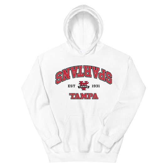 Tampa Spartans Established Hoodie Sweatshirt White
