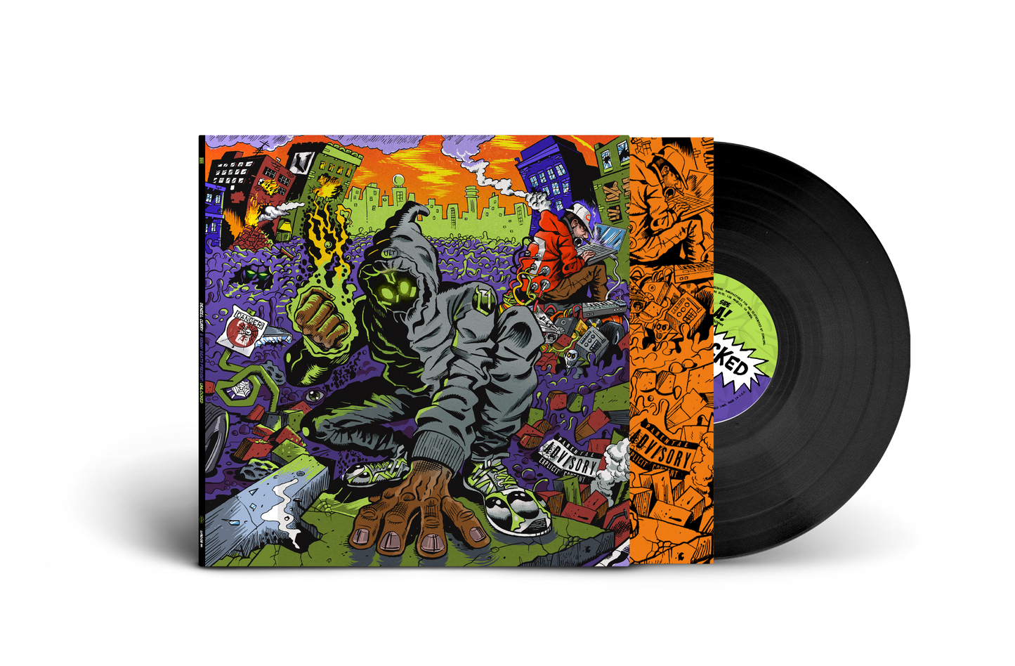 Denzel Curry and Kenny Beats - UNLOCKED Standard LP (Black) Vinyl Record
