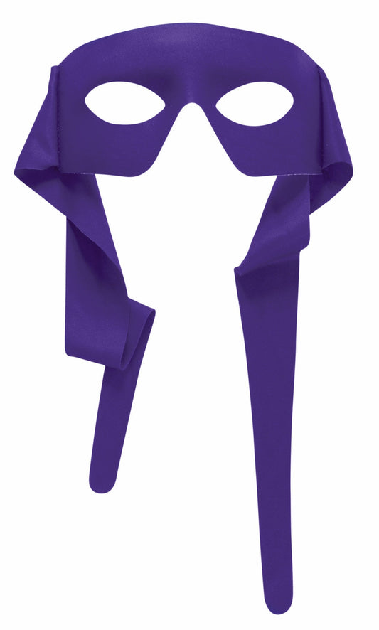 Large Tie On Purple Mask Venetian Mardi Gras Ninja Turtle Donatello