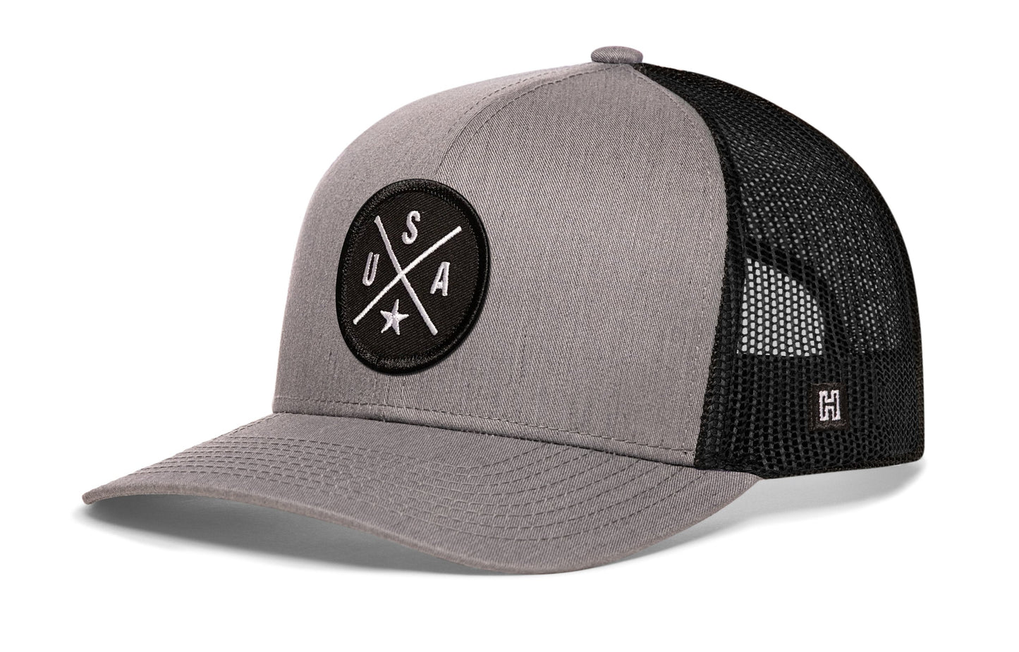 USA Trucker Hat  |  Black America Snapback