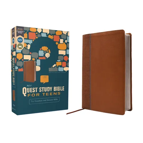 Niv, Quest Study Bible for Teens, Leathersoft, Brown, Comfort Print: The Question and Answer Bible
