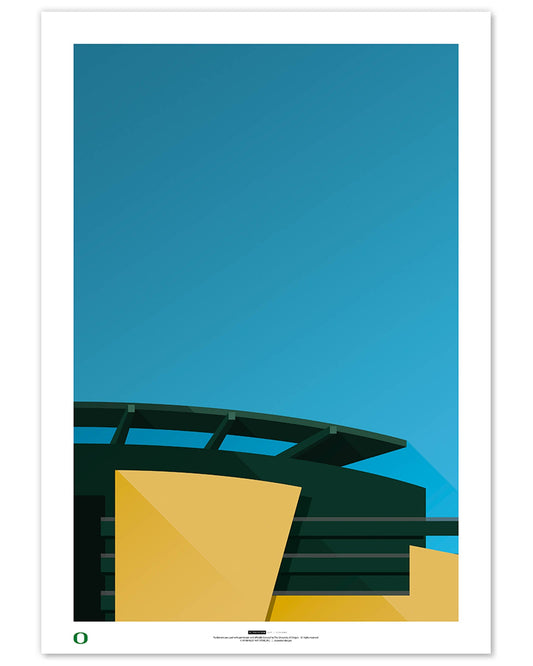 Minimalist Autzen Stadium