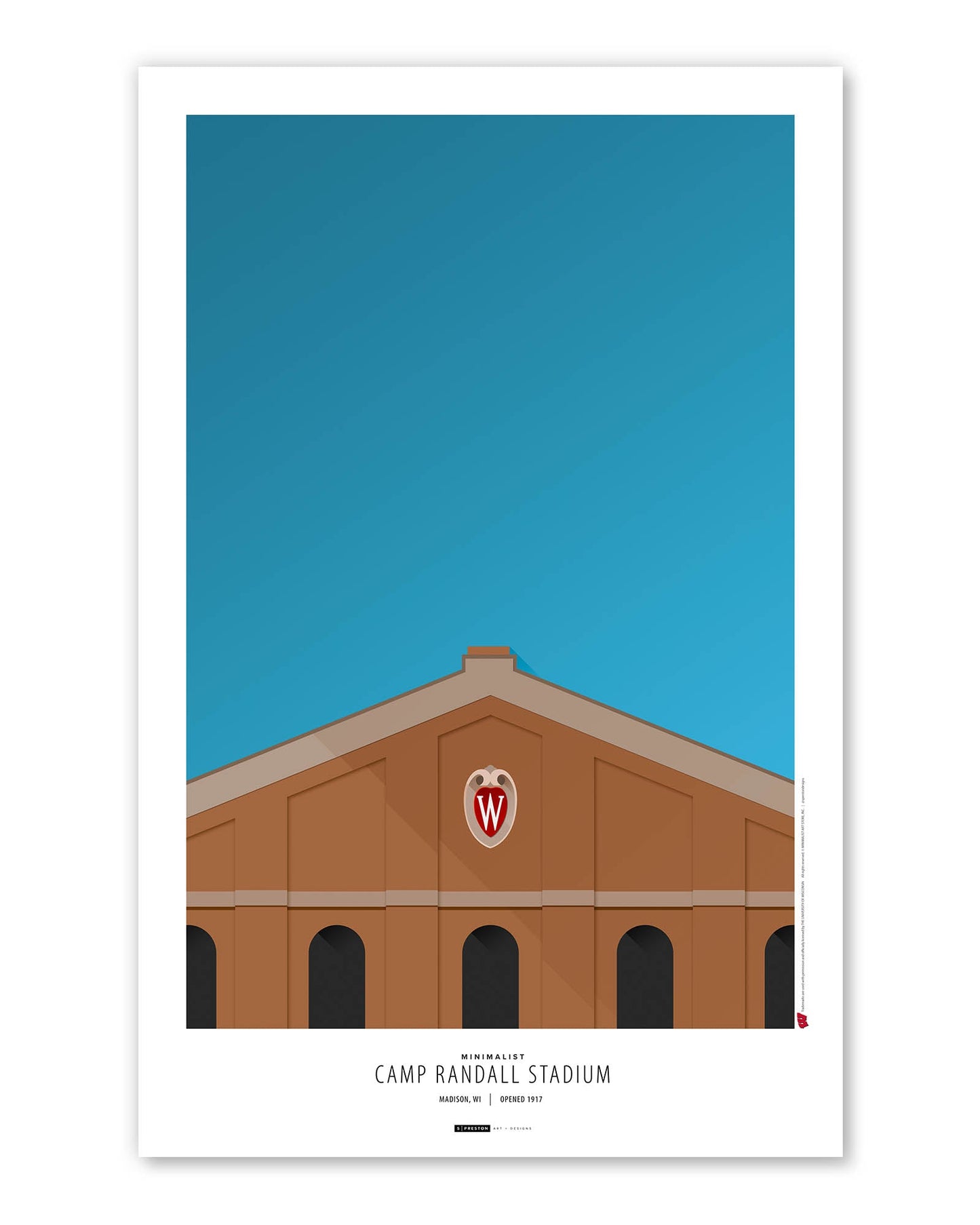Minimalist Camp Randall Stadium