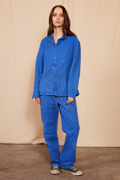 Vintage 80's Blue Euro Workwear Pants