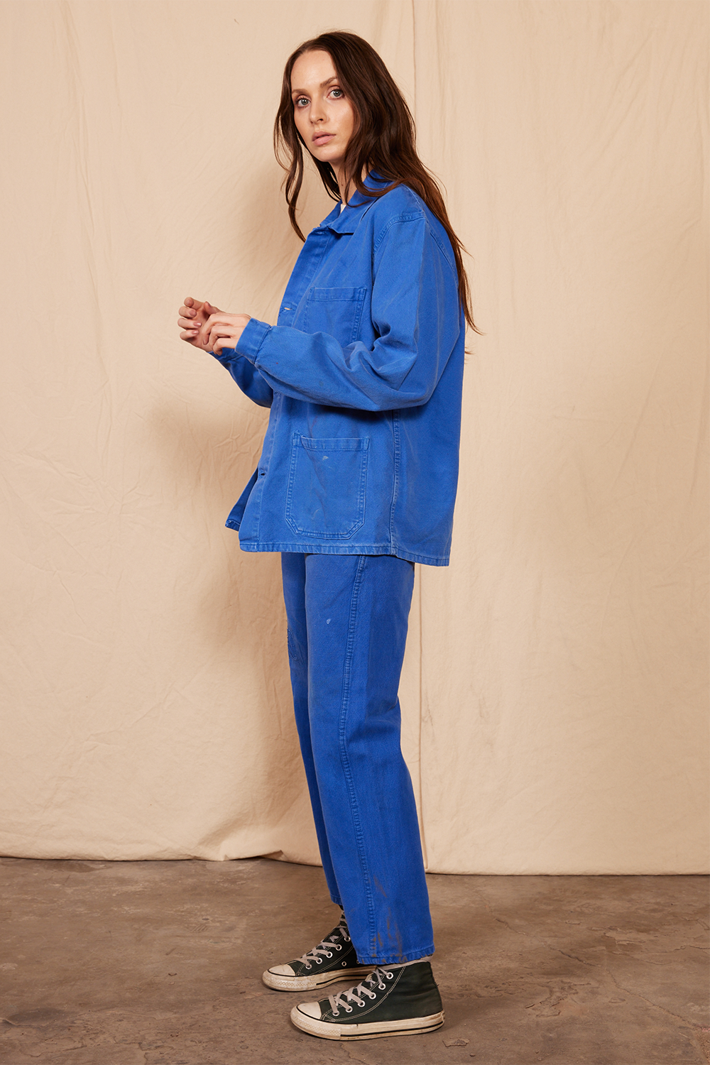 Reworked 1970s Vintage Euro Workwear Pants