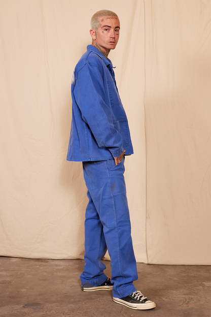 60's Vintage Euro Blue Workwear Chore Coat