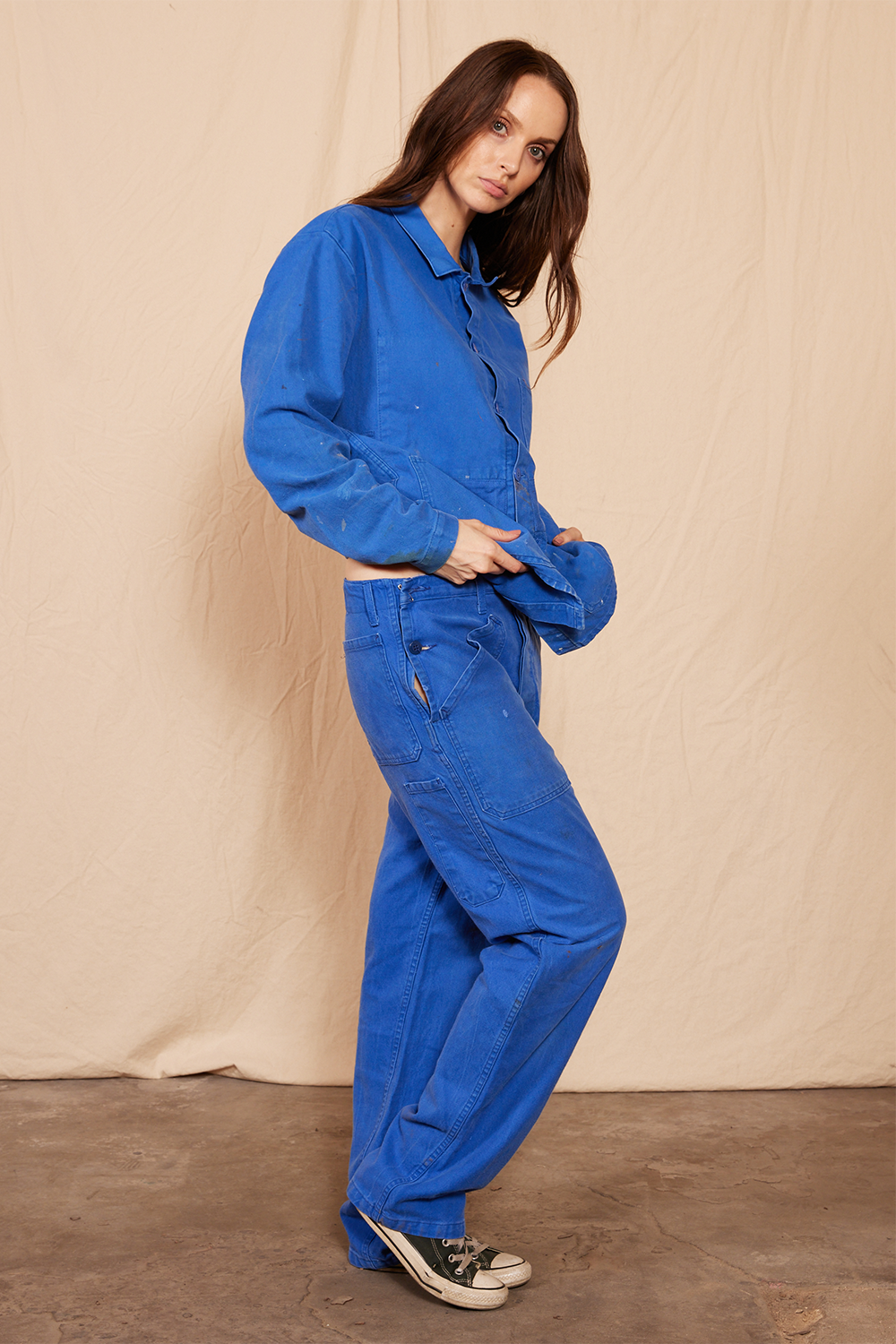 Vintage 80's Blue Euro Workwear Pants