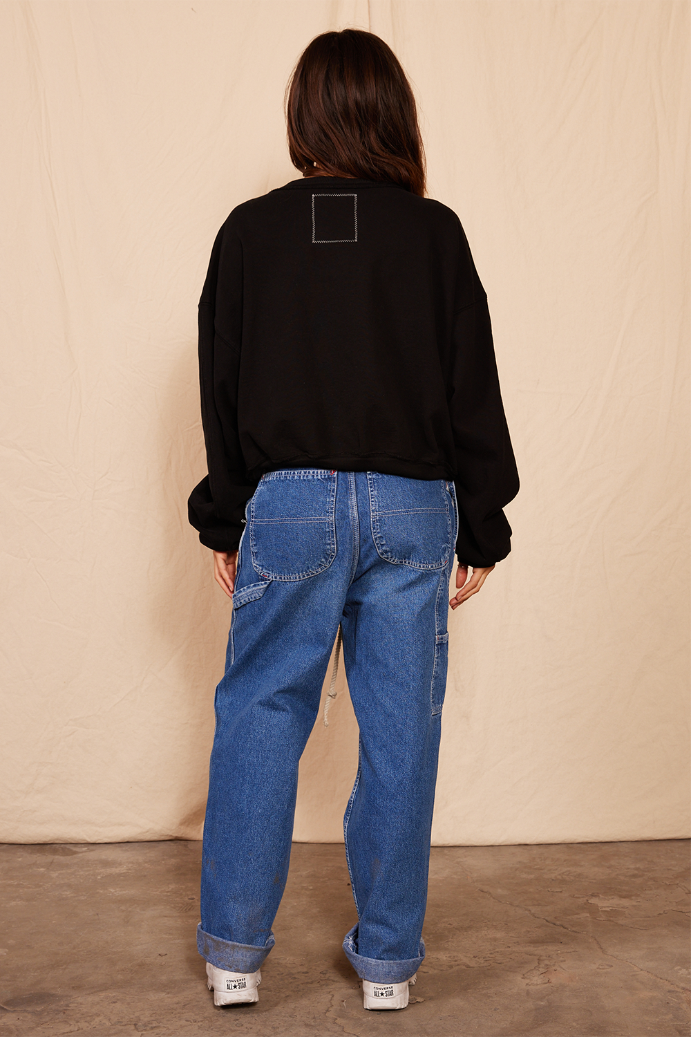 Vintage Low Rise Tie Jeans