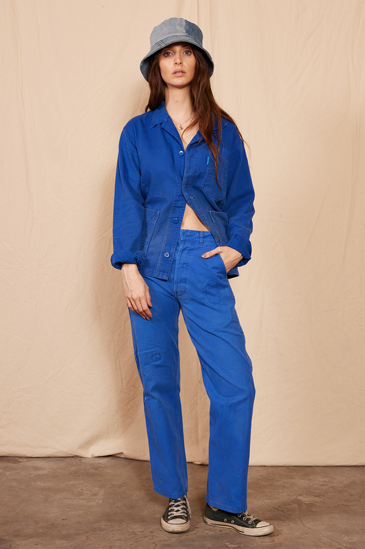 Vintage 1980's Patched Blue Trousers