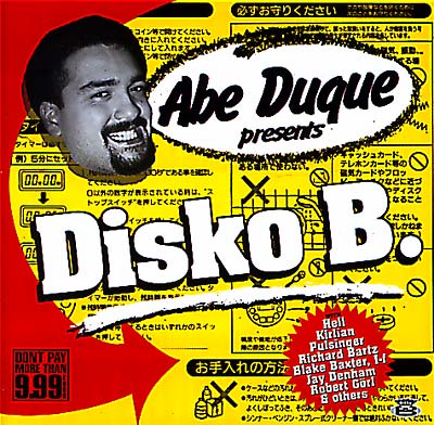 Abe Duque Presents Disko B Music CD