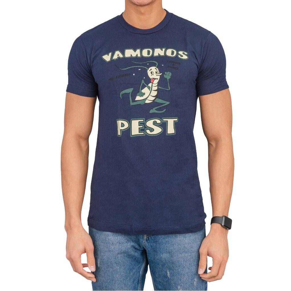 Vamonos Pest Logo Adult Navy T-Shirt