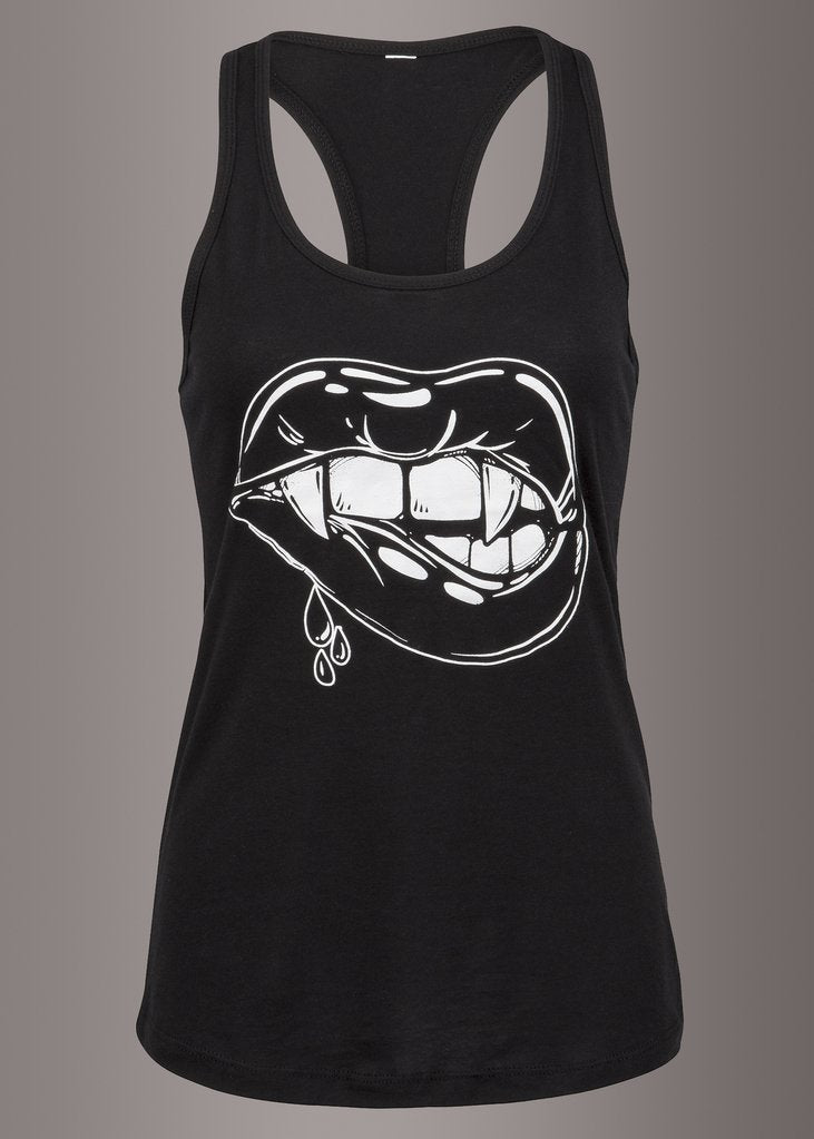 Love Bites Vampire Lips Tank Top