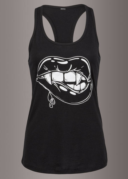 Love Bites Vampire Lips Tank Top