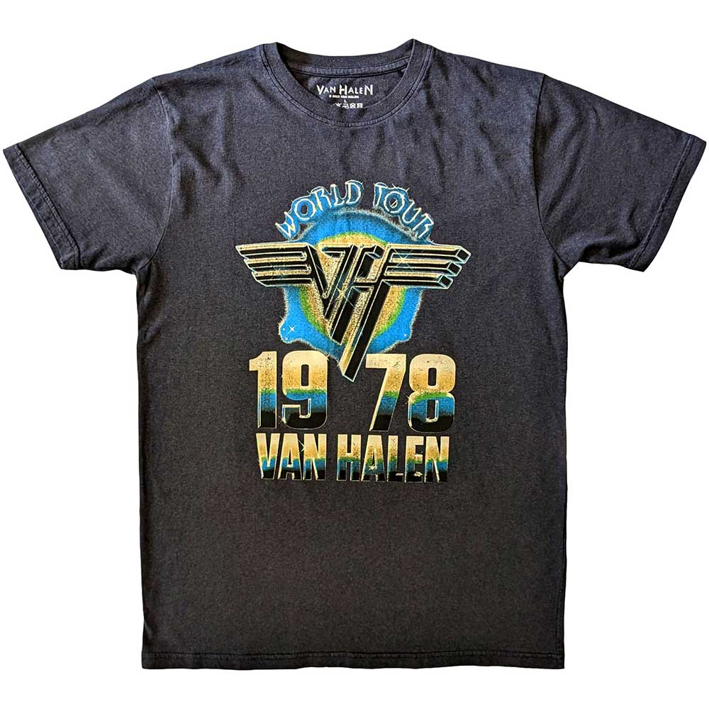 Van Halen World Tour '78 Mens T Shirt Black|