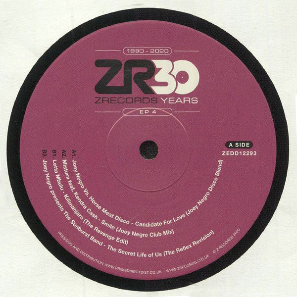 30 Years Of Z Records EP 4 Vinyl Record