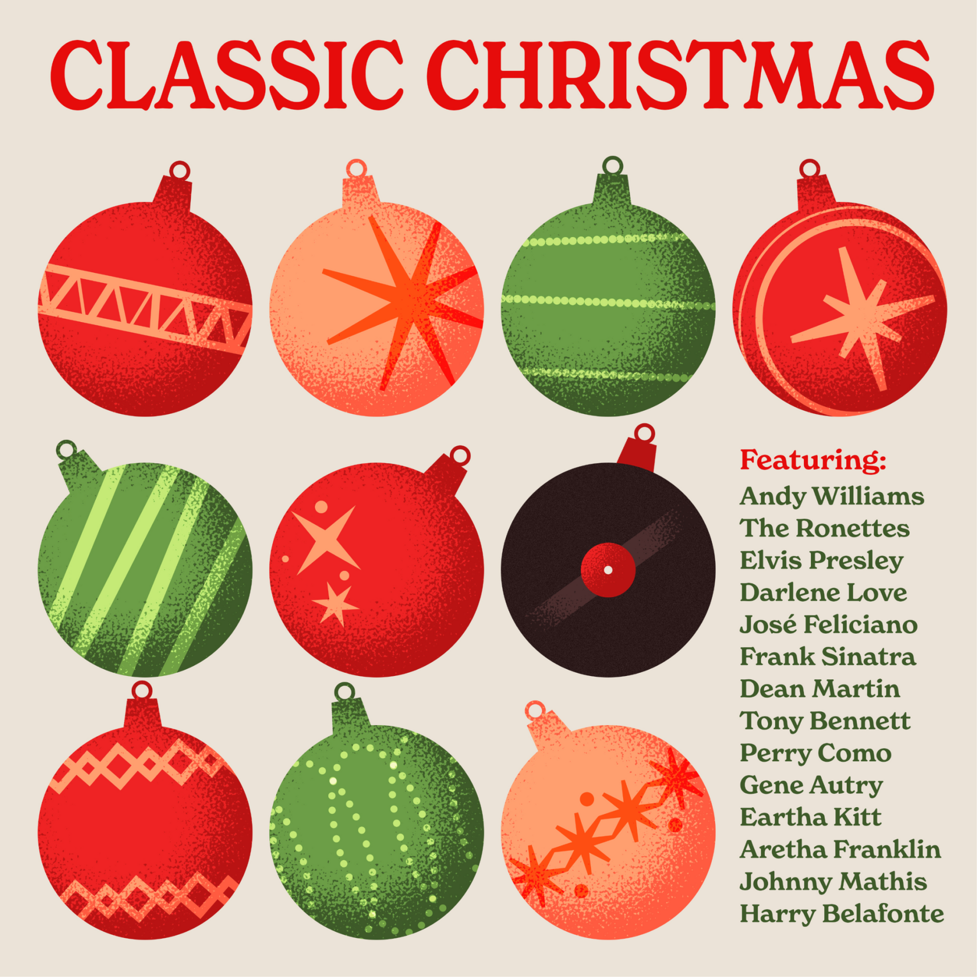 PRE-ORDER Various Artists - Classic Christmas [Vintage Ornament Red Vinyl] [Vinyl] Vinyl Record