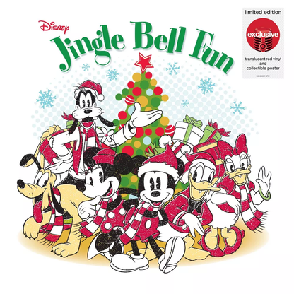 Various Artists - Disney Jingle Bell Fun (Limited Edition, Translucent Red Colored Vinyl, Collectible Poster) Vinyl Record