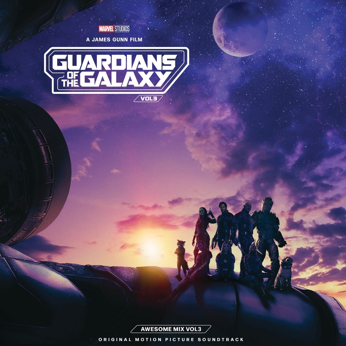Guardians Of The Galaxy Vol. 3: Awesome Mix Vol. 3 (Limited Edition, Translucent Grape & Cobalt Blue Colored Vinyl, Bonus Poster) (2 Lp's) [Vinyl]