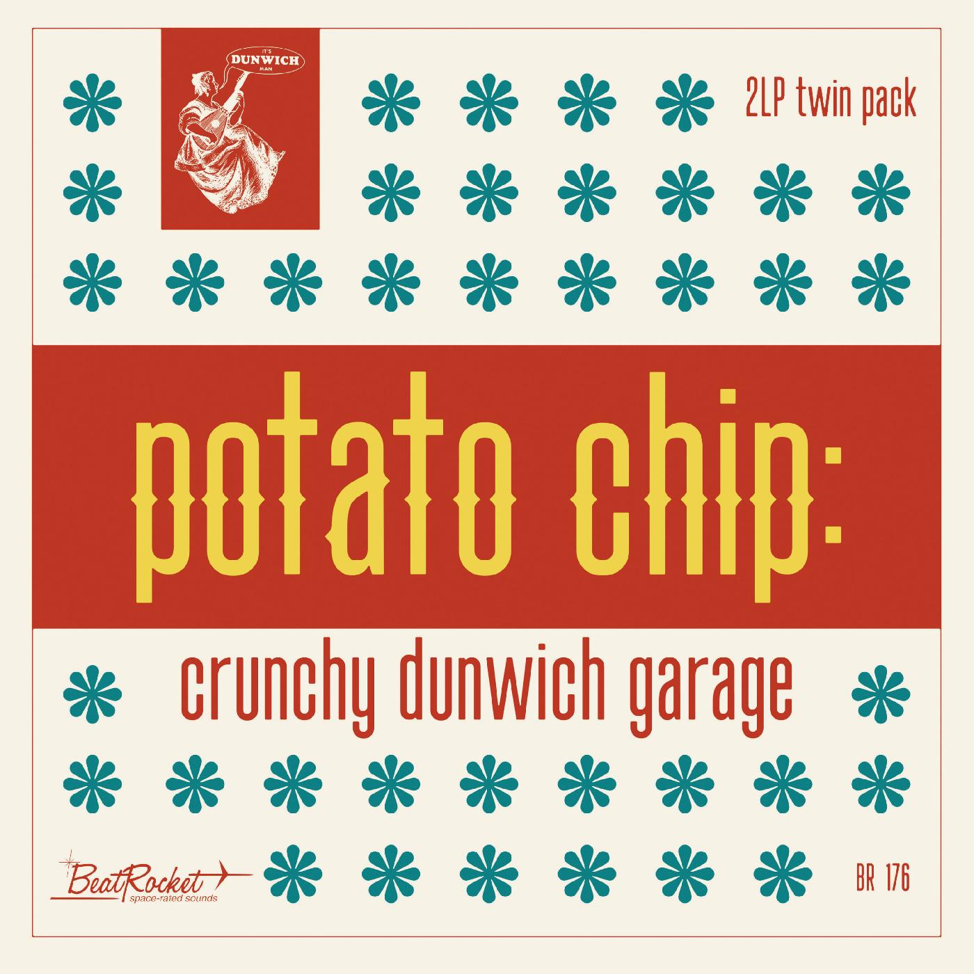 Potato Chip: Crunchy Dunwich Garage (SEAGLASS BLUE VINYL) Vinyl Record