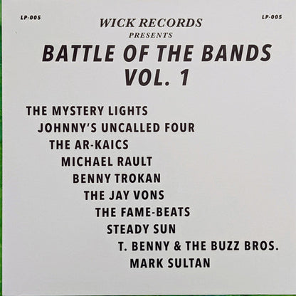 Wick Records Presents - Battle Of The Bands Vol. 1 Vinyl Record