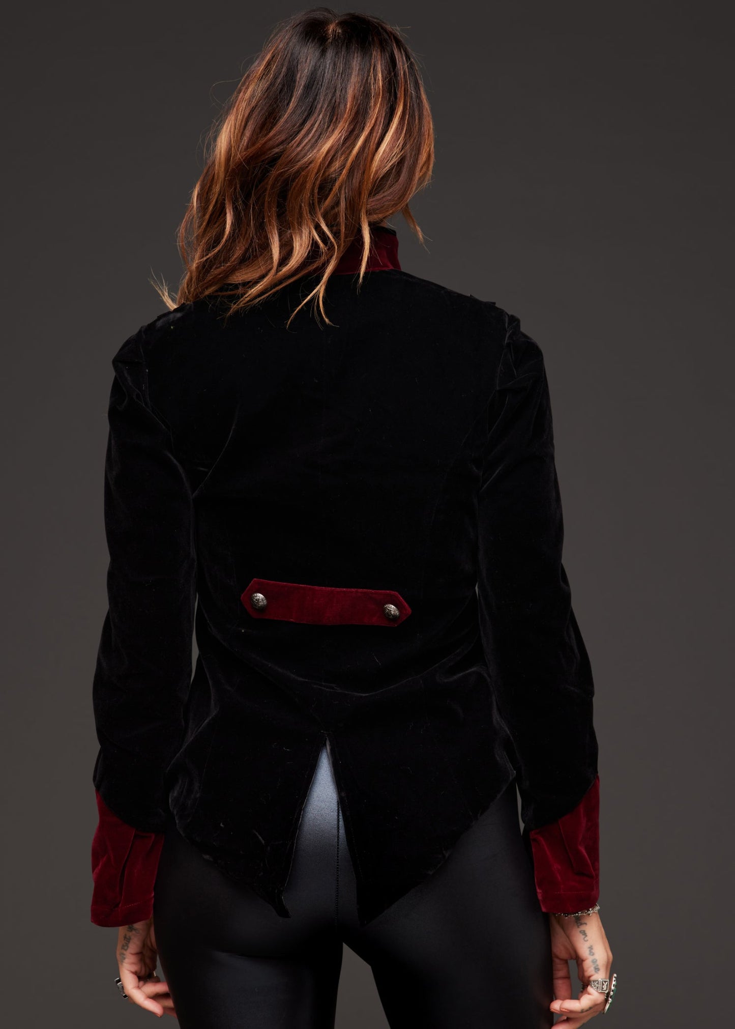 Midnight Hour Velvet Vampire Collar Jacket