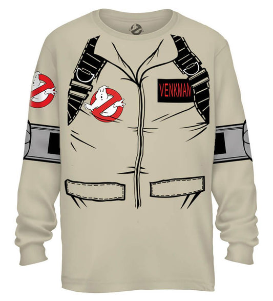 Venkman Long Sleeve Costume T-Shirt With Back Print