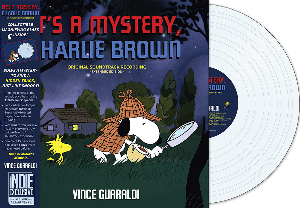 Vince Guaraldi - It'S A Mystery, Charlie Brown (Indie Exclusive) [Magnifying Glass Clear Vinyl] [Vinyl] Vinyl Record