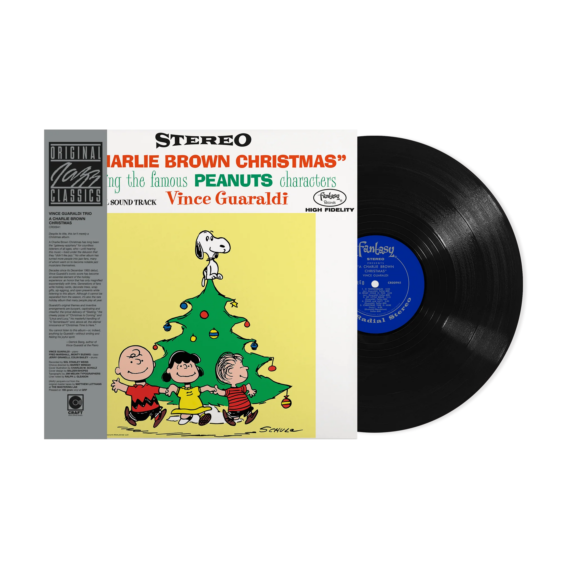 PRE-ORDER Vince Guaraldi Trio - A Charlie Brown Christmas (Original Jazz Classics Series) [180G LP] [Vinyl] Vinyl Record