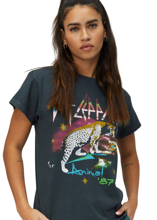 Def Leppard Animals '87 Tour Womens Tee Shirt by Daydreamer LA