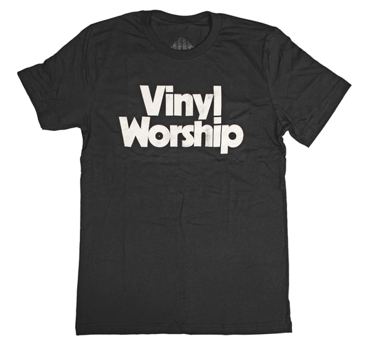 Waxwork Records Vinyl Worship Vintage - Black [T-Shirt] Officially Licensed