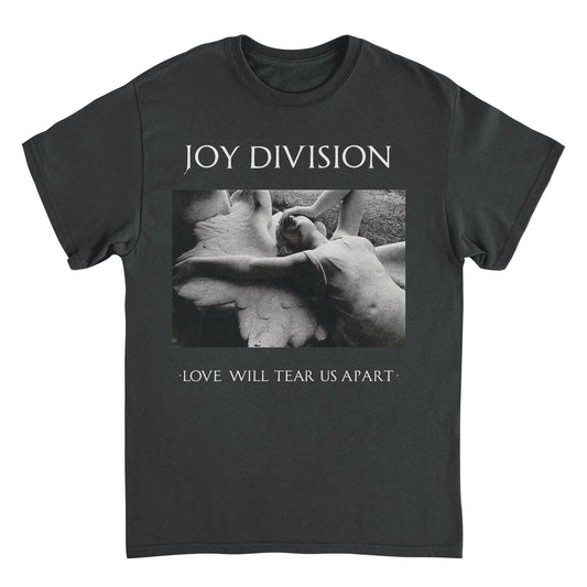 Joy Division Love Will Tear Us Apart White T Shirt Black Officially Licensed