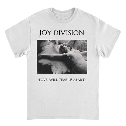 Joy Division Love Will Tear Us Apart Black T Shirt White Officially Licensed