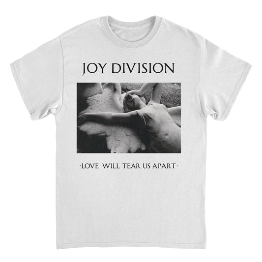 Joy Division Love Will Tear Us Apart Black T Shirt White Officially Licensed
