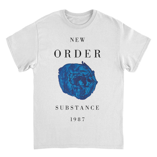 New Order Substance Peony T Shirt White Officially Licensed