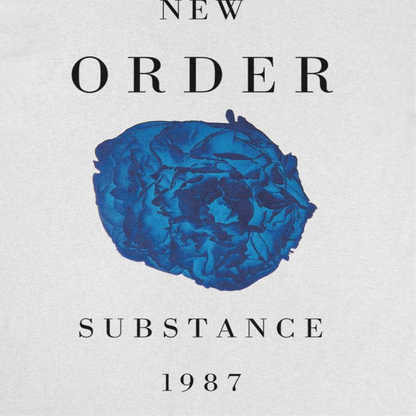 New Order Substance Peony T Shirt White Officially Licensed