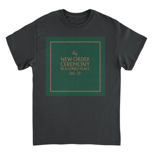 New Order Ceremony Cover T Shirt Black Officially Licensed