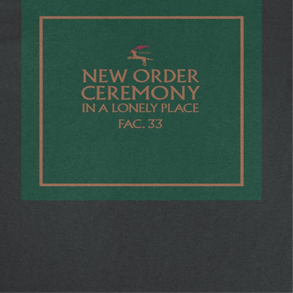 New Order Ceremony Cover T Shirt Black Officially Licensed