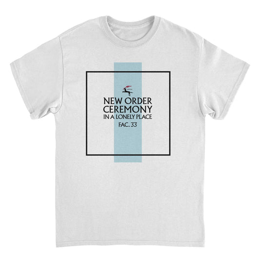 New Order Ceremony IALP T Shirt White Officially Licensed