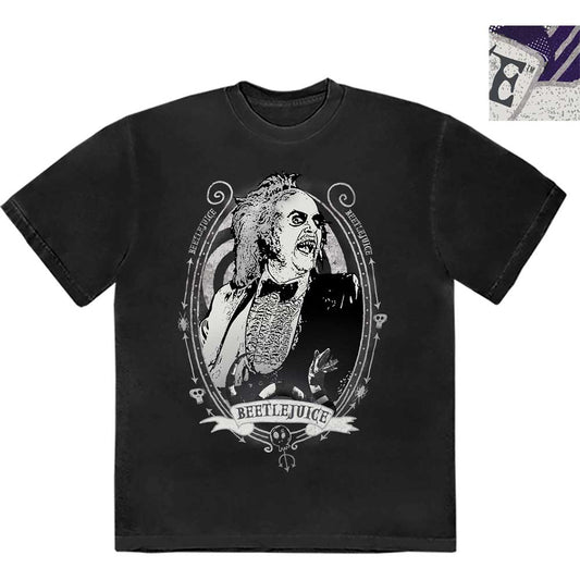Warner Bros Beetlejuice Beetle Frame [T-Shirt] Officially Licensed
