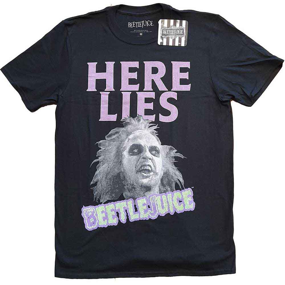 Warner Bros Beetlejuice Here Lies’??????? [T-Shirt] Officially Licensed