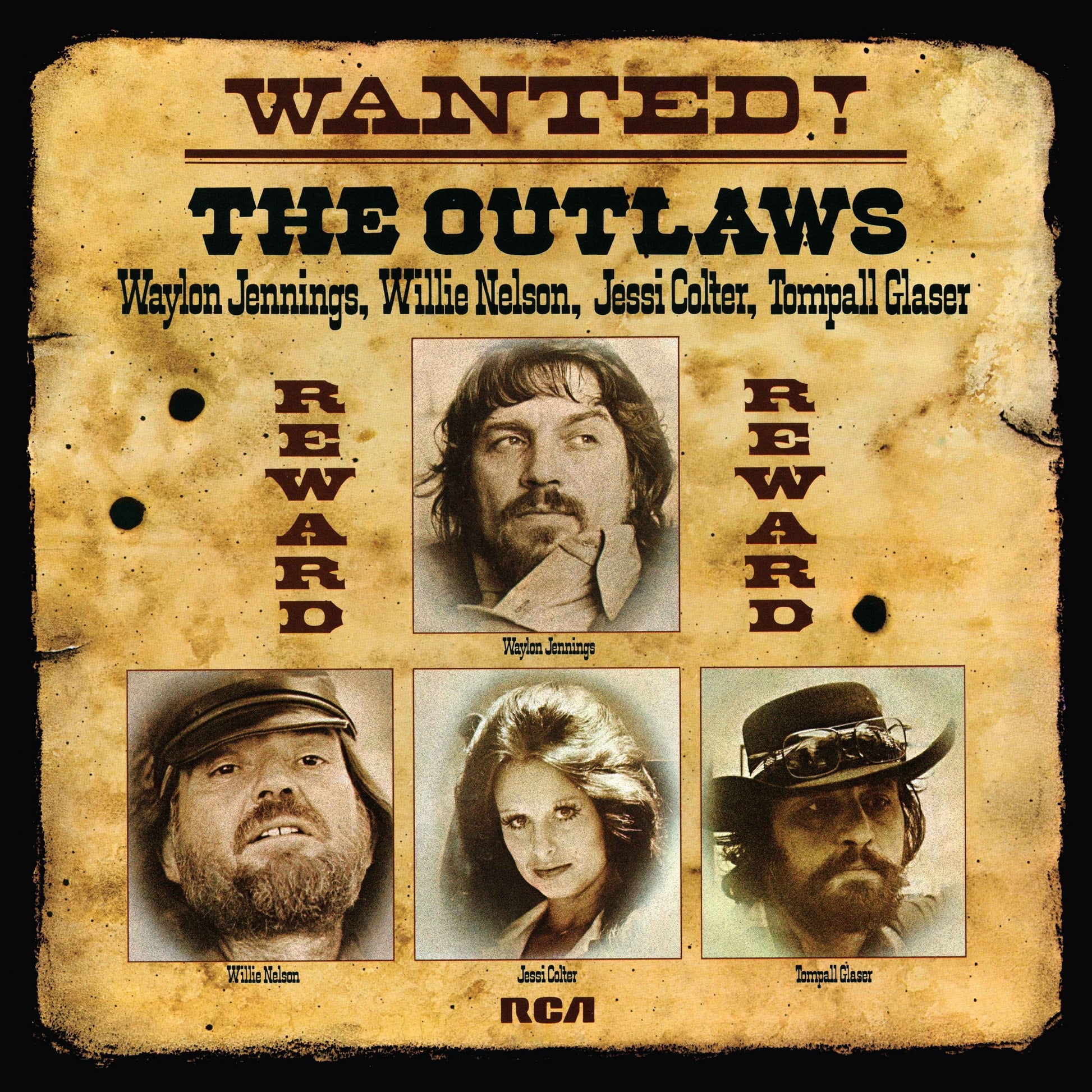 PRE-ORDER Waylon Jennings & Nelson Colter Glaser - Wanted! The Outlaws (50Th Anniversary) [Gold Vinyl] [Vinyl] Vinyl Record