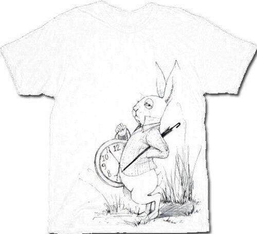 White Rabbit Clock Men's T-Shirt