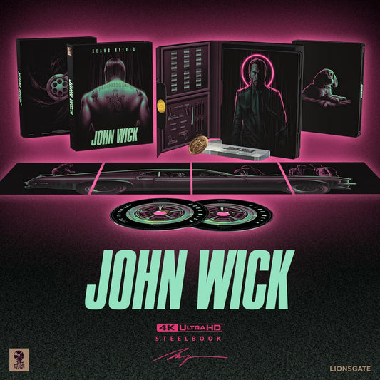 John Wick - Titans of Cult Steelbook (4K Ultra HD + Blu-ray + Digital)