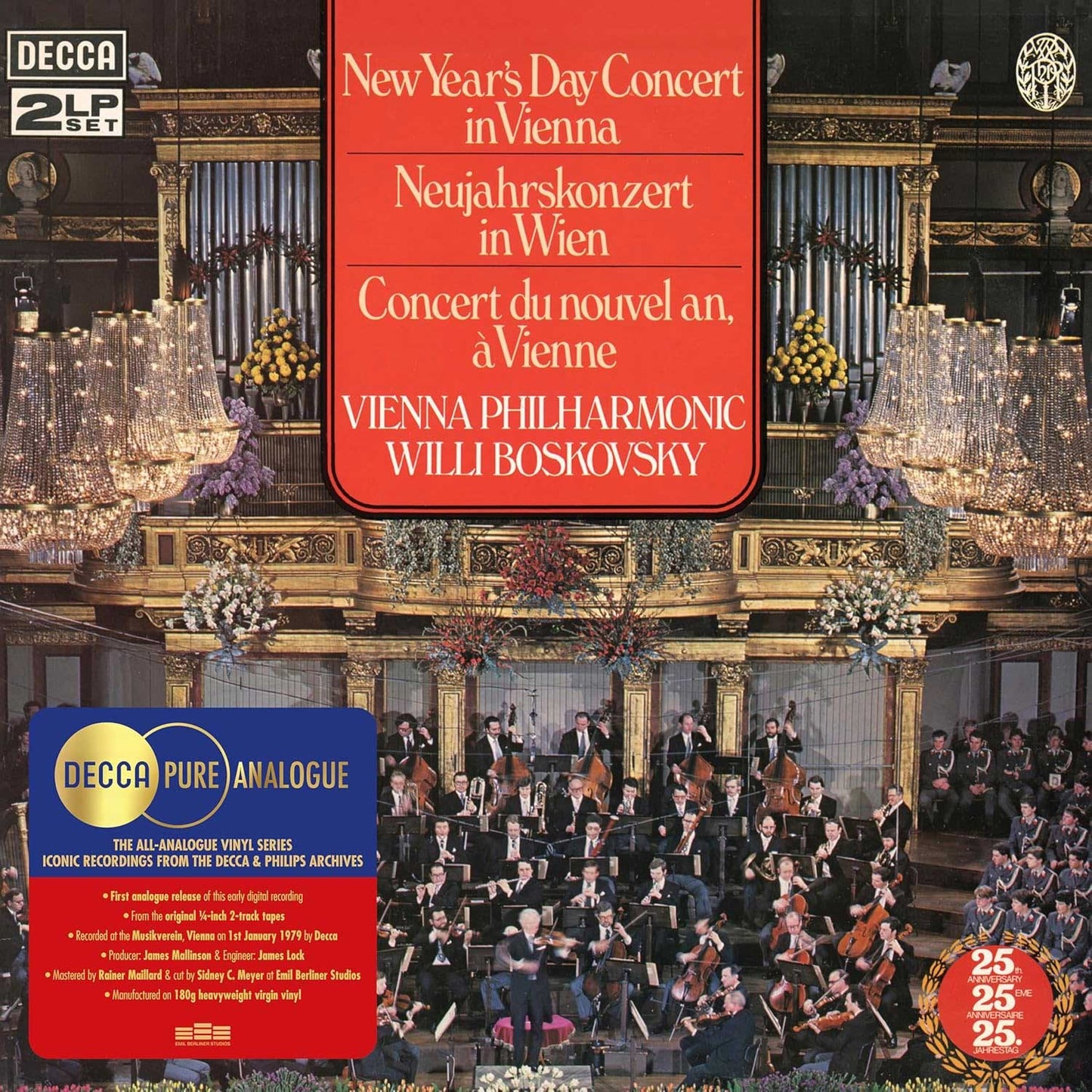 New Year'S Day Concert In Vienna (Decca Pure Analogue Series) [180G 2LP] Vinyl Record