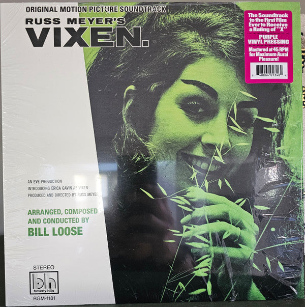 Russ Meyer's Vixen. Original Motion Picture Soundtrack Vinyl Record