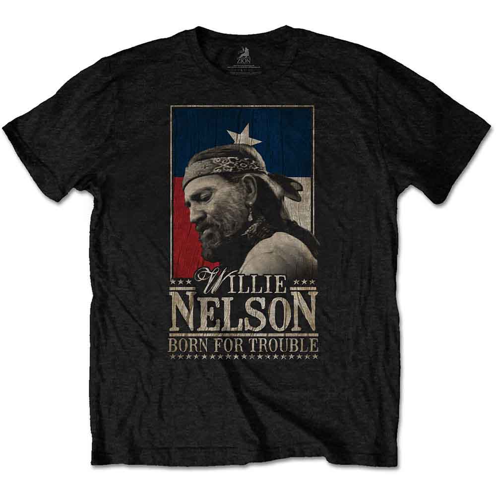 Willie Nelson Born For Trouble [T-Shirt] Officially Licensed