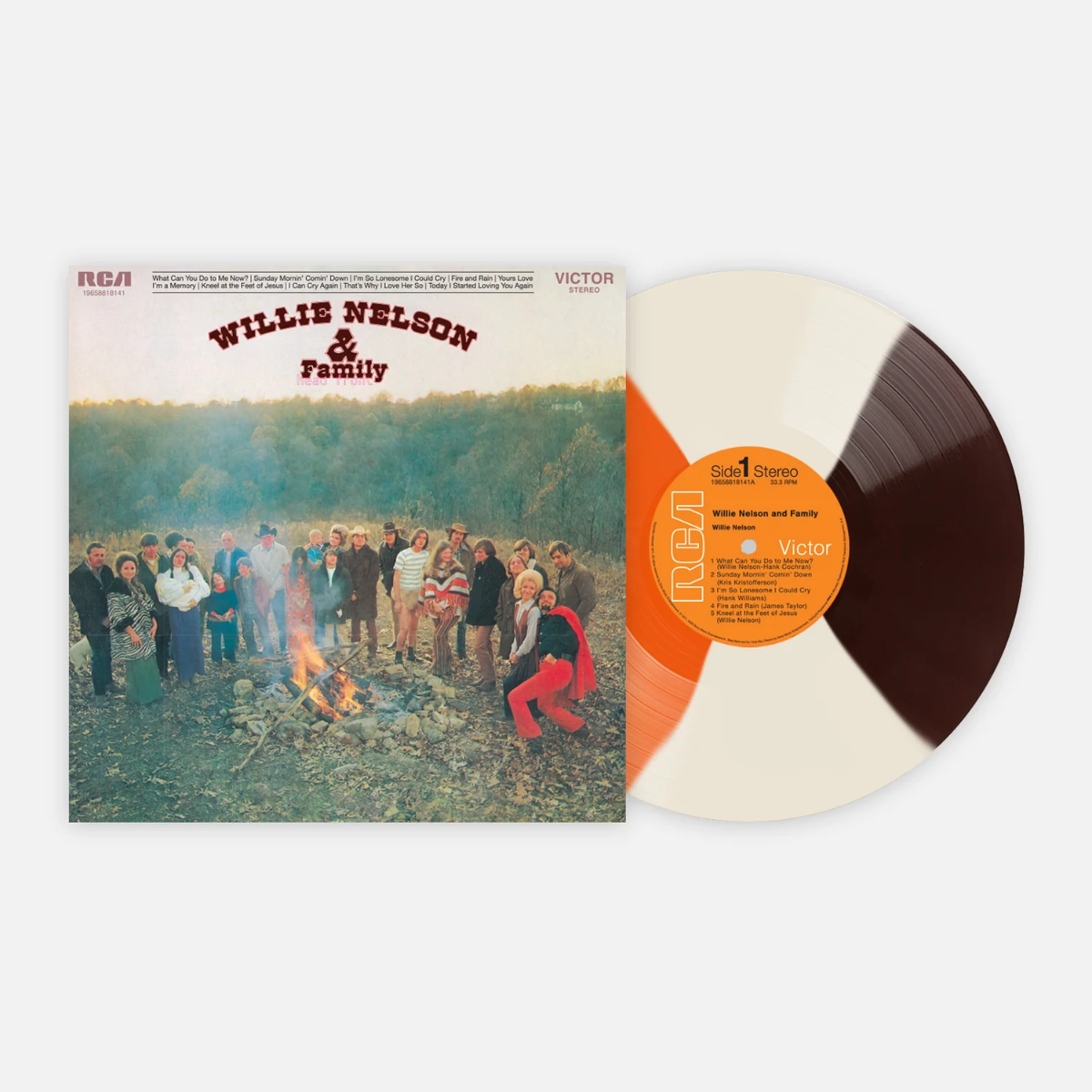 Willie Nelson & Family Limited Edition "Campfire Quad" Colored Vinyl Vinyl Record